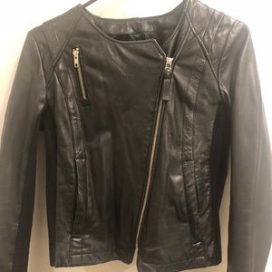 Mackage Lambskin Leather Moto jacket- Small
